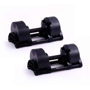 Nuobell 2-20Kg Dumbbells (x2) - Black Out - Image 3