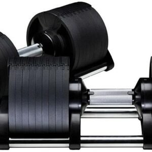 2x 32KG Adjustable Dumbbells Pair Solid - Image 3