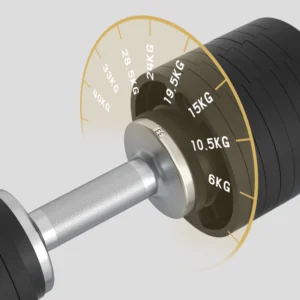 SNODE Adjustable Dumbbell Set, 40kg - Image 5
