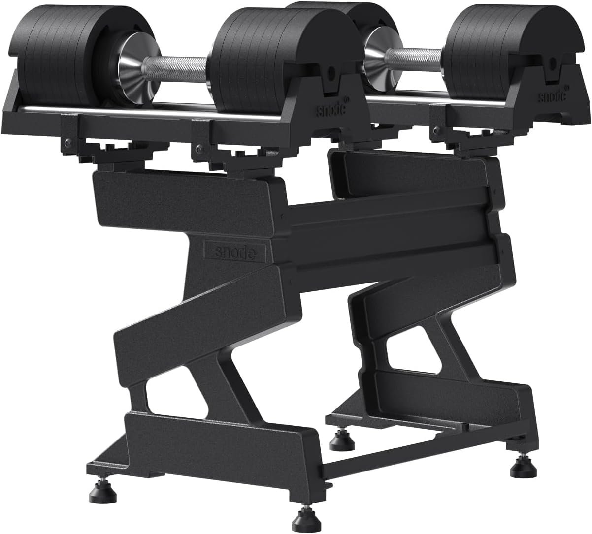SNODE Adjustable Dumbbell 40kg (Pair) with Dumbbell Rack